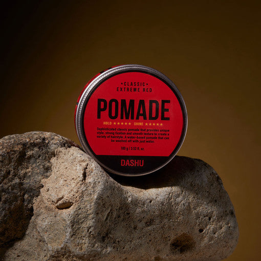 DASHU Classic Extreme Red Pomade 100g - Natural Ingredients Strong Hold