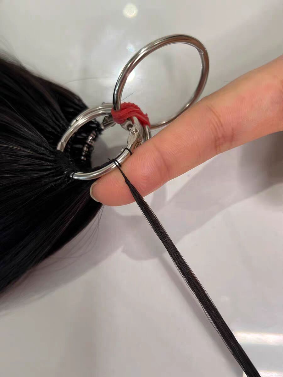 Feather Ring Hair Extensions - Invisible Lightweight Real Human Hair