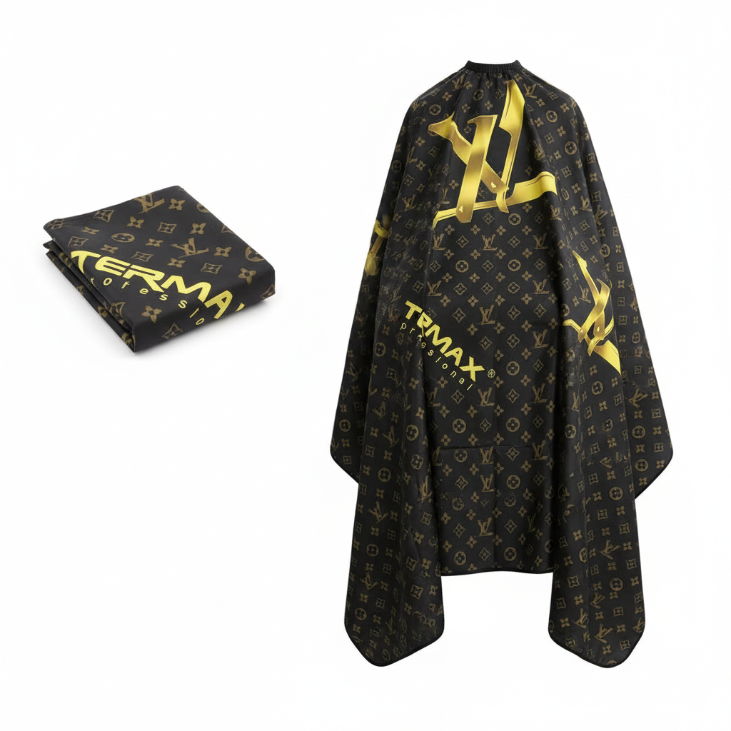 Extra long waterproof anti-static hair cutting cape for professional salon use