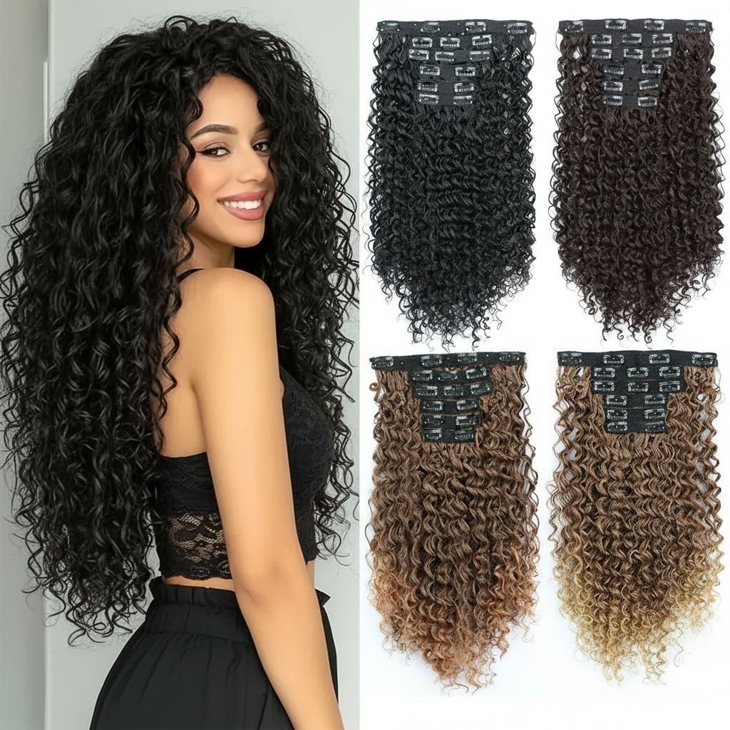 Improved curly hair extension image