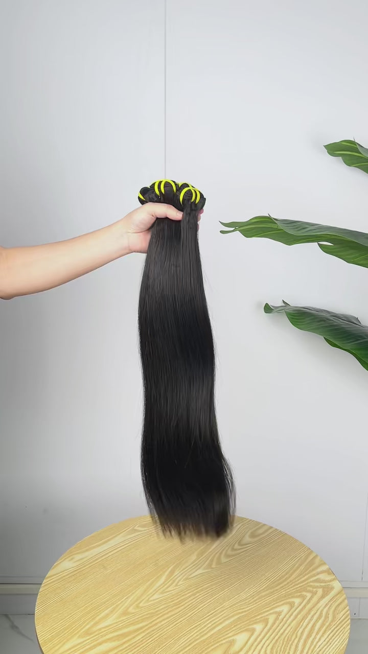 Vietnamese Relaxed Straight Human Hair Extensions