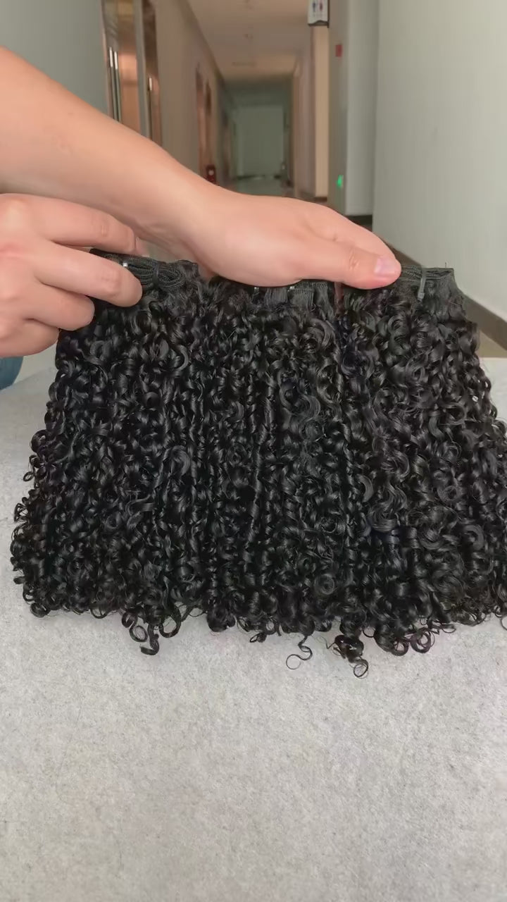 8A- 11A Pixie Curl Human Hair Brazilian Bundles